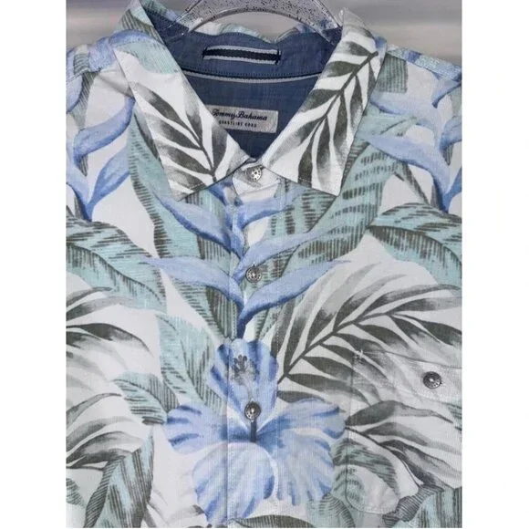 Tommy Bahama Coastline Cord Fine Vines Shirt Men’s Big Tall 4XB Paloma Corduroy
